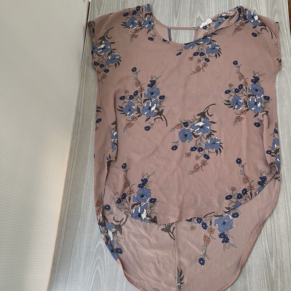 Sienna Sky Women’s Floral Top Blouse Boho Chic Casual Shirt Size Medium